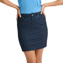 Rohnisch Women&#39;s Chie Comfort Golf Skort - Micro R Check Navy