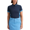 Rohnisch Women&#39;s Ultra Viola UV Short Sleeve Golf Shirt - Navy