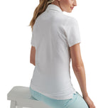 Peter Millar 女式信天翁高尔夫 Polo 衫 - 白色