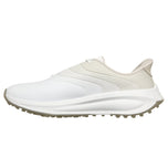 Skechers 女式 Flow 无钉一脚蹬高尔夫球鞋 - 白色/自然色