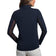 IBKUL Women's Solid Long Sleeve Zip Mock Neck Shirt - Black