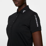 J.Lindeberg Women's Tour Tech Golf Polo Shirt - Black