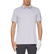 J.Lindeberg Tour Tech Regular Fit Golf Polo Shirt - Light Grey Melange