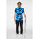 J.Lindeberg Tour Tech Regular Fit Print Golf Polo Shirt - Warp Sonic Blue