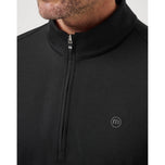 Travis Mathew Heater Pro Golf 1/4 Zip - Black