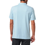 Travis Mathew Heater Pro Golf Polo Shirt - Heather Dream Blue