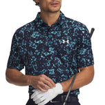 Under Armour 比洞赛 Polo 高尔夫衬衫 - 海军蓝/白色