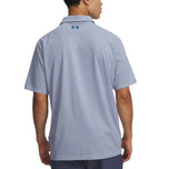 Under Armour Matchplay Golf Polo Shirt - White/Blue Haze