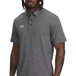 Under Armour Playoff Stripe Golf Polo Shirt - Midnight Navy/White