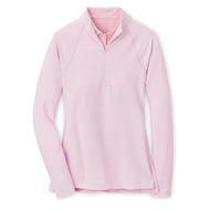 Peter Millar Women's Women's Women's Sugar Stripe Perth 1/4 Midlayer - Palmer Pink