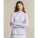 RLX Ralph Lauren Women's Jersey Quarter Zip Golf Pullover -  Flower Purple/White