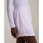RLX Ralph Lauren Women's 17" Printed Aim Skort - Mini Gingham Purple