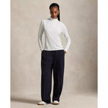 RLX Ralph Lauren 女式 UV 弹力球衣 1/4 拉链高尔夫套头衫 - 陶瓷白