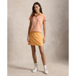 RLX Ralph Lauren Women's Printed Lightweight Airflow Golf Shirt - Key West Orange Multi