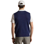 RLX Ralph Lauren Knitted V-Neck Golf Vest - Twilight Navy Heahter