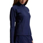 RLX Ralph Lauren 女式 Active Cable 全拉链高尔夫夹克 - 精致海军蓝
