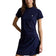 RLX Ralph Lauren 女式落针罗纹高尔夫球 T 恤 - 精致海军蓝