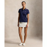 RLX Ralph Lauren Women's Tour Pique Golf Shirt - Refined Navy/Ceramic White/Hot Pink