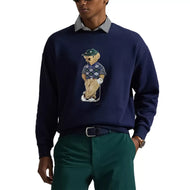 RLX Ralph Lauren Polo Bear Heavy Weight Terry Golf Crewneck - Refined Navy