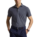 RLX Ralph Lauren 印花轻质气流高尔夫 Polo 衫 - 精致海军蓝玉兰钻石