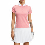 J.Lindeberg Women's Demi Golf Polo Shirt - Flamingo Plume