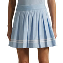 RLX Ralph Lauren Women&#39;s 4-Way Stretch Pleated Golf Skort - Cold Spring/Ceramic White